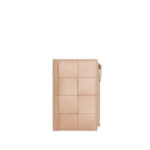 Bottega Veneta NIB Medium Intrecciato Leather Bifold Wallet in Pink